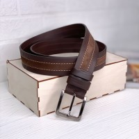 Кожаный ремень Leather Collection (7810-1) brown