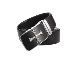 Шкіряний чоловічий ремінь з пряжкою автомат Leather Collection (7811)