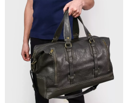 Дорожня велика чоловіча сумка на плече David Jones (7920) grey