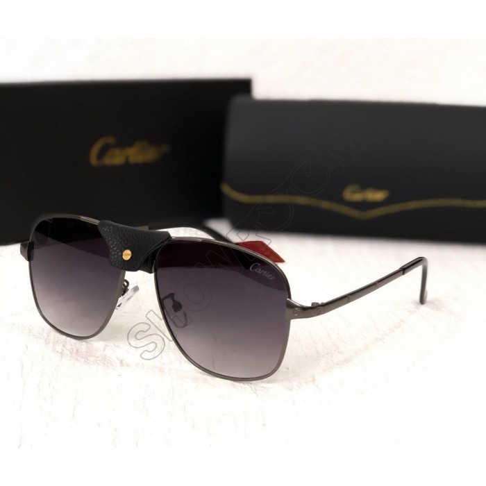 Мужские солнцезащитные брендовые очки (8020) grey