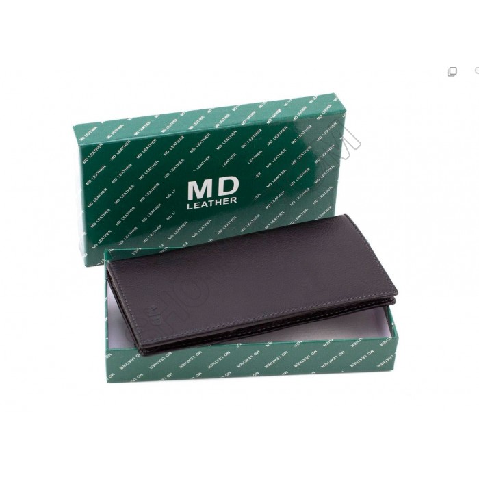 Бумажник мужской (8102) кожаный черный