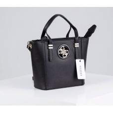  Жіноча брендовий сумка кроссбоді Guess (814-2) чорна