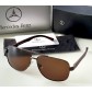 Мужские стильные солнцезащитные очки Mercedes (816) коричневые