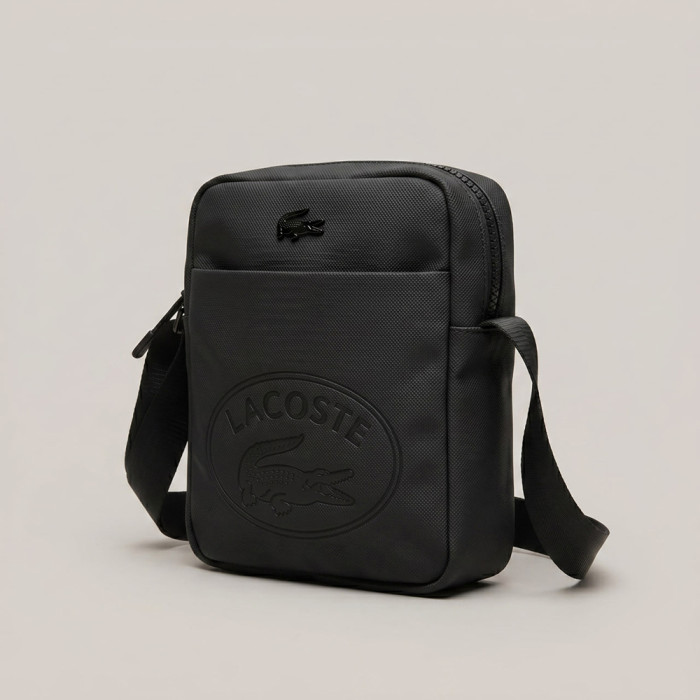 Мужская сумка, борсетка на плечо Lacoste (82423) black Мужская сумка, борсетка на плечо Lacoste (82423) black