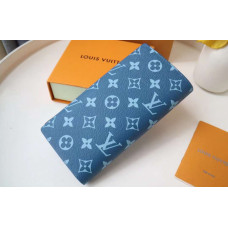  Чоловічий брендовий гаманець LV (82790) blue Lux