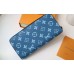 Мужской кошелек Louis Vuitton (82796) blue Lux