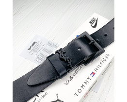 Женский брендовый кожаный ремень (8651) black