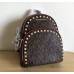 Женский кожаный брендовый рюкзак Michael Kors Big brown (8790) Lux