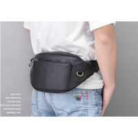 Шкіряна чоловіча сумка на пояс і груди (слінг), бананка Leather Collection (8839)
