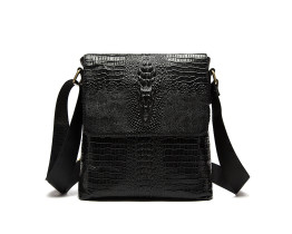 Кожаная сумка под рептилию Leather Collection (8857) 