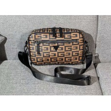 Мужская брендовая сумка (7508) brown