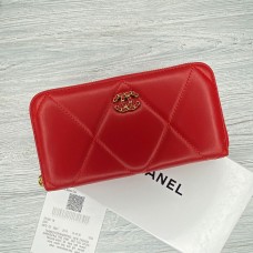  Жіночий брендовий шкіряний гаманець Ch (9001) red