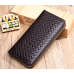 Гаманець жіночий шкіряний на змійці Leather Collection (9073) brown