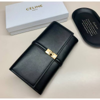 Брендовый женский кошелек Celine (924) черный LUX