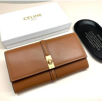 Брендовый женский кошелек Celine (924) коричневый LUX