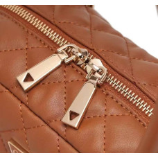 Стильная брендровая сумка бочонок Guess (94105) коричневая