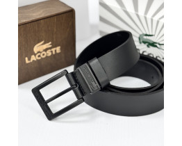 Мужской кожаный брендовый ремень Lacoste (986-1) 