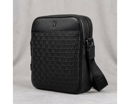 Мужская барсетка на плечо, кожаная сумка Hermes (990615) 