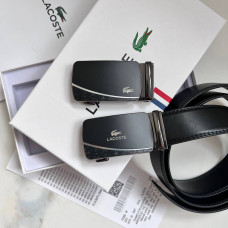  Чоловічий подарунковий набір, шкіряний ремінь з двома пряжками Lacoste (992)