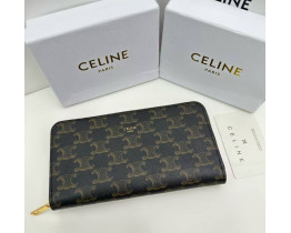 Брендовый женский кошелек Celine на молнии (А14) LUX