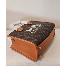 Жіноча каркасна сумка Coach Ace brown Lux