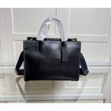 Женская каркасная сумка Coach Ace black Lux