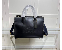 Женская каркасная сумка Coach Ace black Lux
