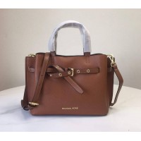 Женская брендовая сумка Mk Emilia brown Lux