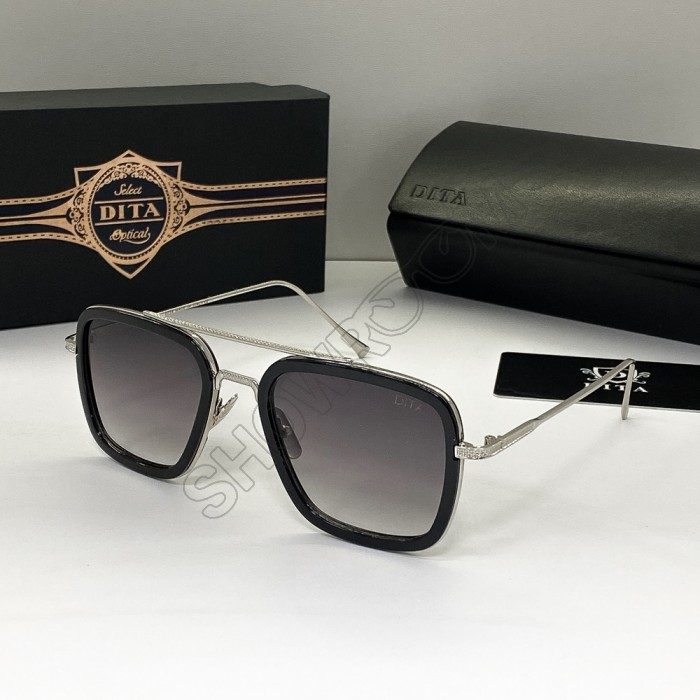 Солнцезащитные фирменные очки Dita Flight silver