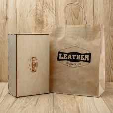 Набір подарунковий для чоловіка Leather Collection (портмоне і ремінь)