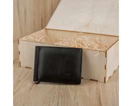 Подарочный набор для мужчин Leather Collection (зажим и ремень автомат) (LC009)