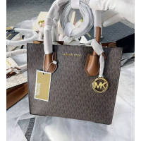 Женская брендовая сумка Michael Kors Mercer brown Lux