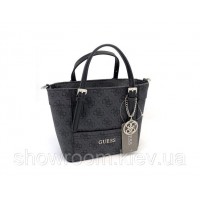 Жіноча брендова сумка Guess (814) темно-сіра