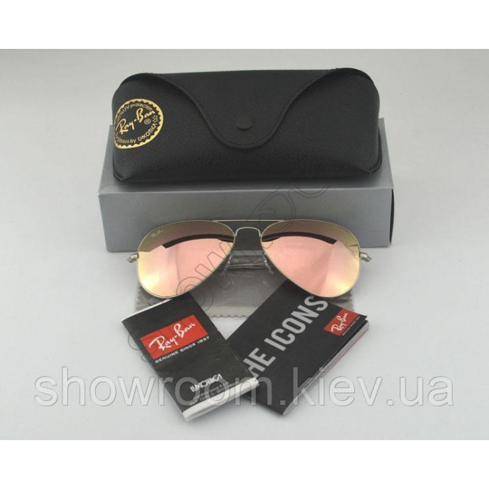 Женские солнцезащитные очки RAY BAN aviator 3026 (019/Z2) Lux