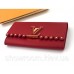 Жіночий шкіряний гаманець Louis Vuitton (64102) red