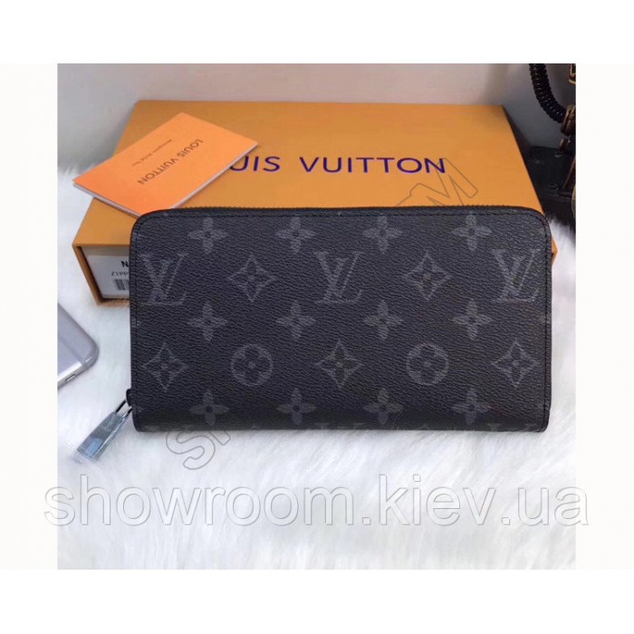 Мужской кошелек Louis Vuitton (60017) dark grey 