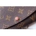 Женский кожаный кошелек Louis Vuitton (60136) brown Lux