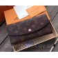 Жіночий шкіряний гаманець Louis Vuitton (60136) powder