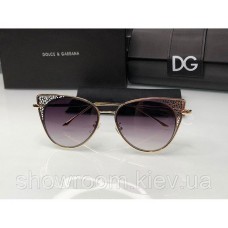 Брендовые женские солнцезащитные очки D&G (8800) beige