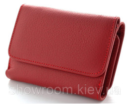Женский кожаный кошелек (4031) красный