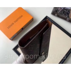 Женский вместительный кошелек Louis Vuitton (20005-2) brown Lux