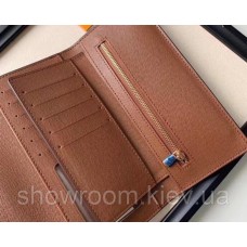 Жіночий місткий гаманець Louis Vuitton (20005-2) brown Lux