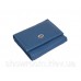 Недорогой женский кожаный кошелек (4401) голубой