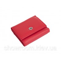Недорогой женский кожаный кошелек (4401) красный