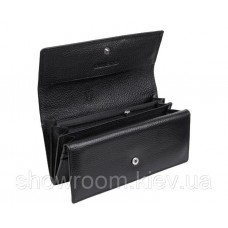 Женский кожаный удобный кошелек (1031) черный