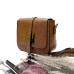 Небольшая женская сумочка на плечо (254) кожаная коричневая