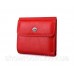 Небольшой женский кожаный кошелек (902) красный