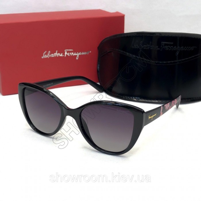 Женские солнцезащитные очки с поляризацией Salvatore Ferragamo (3219) глянцевые