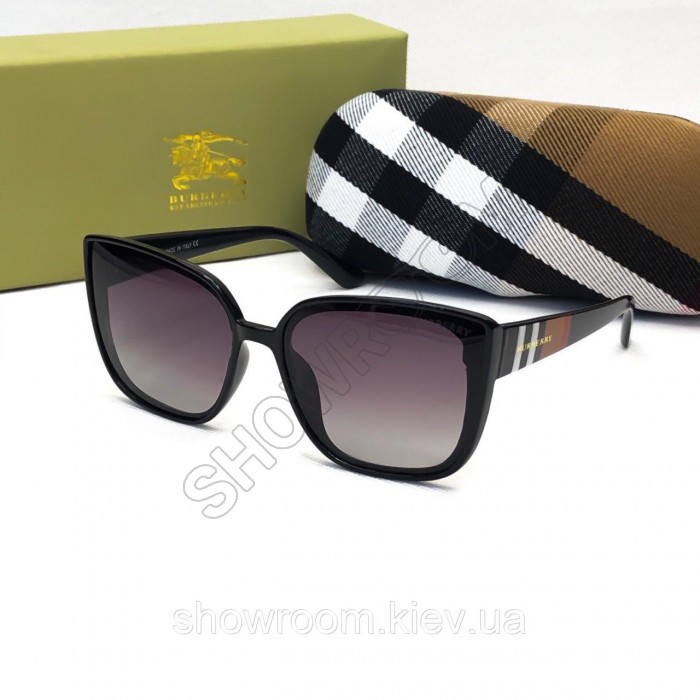 Женские брендовые солнцезащитные очки Burberry (3089) black