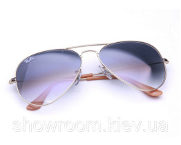 Женские солнцезащитные очки в стиле RB 3026 aviator large metal (3025) 001/32  (Lux)